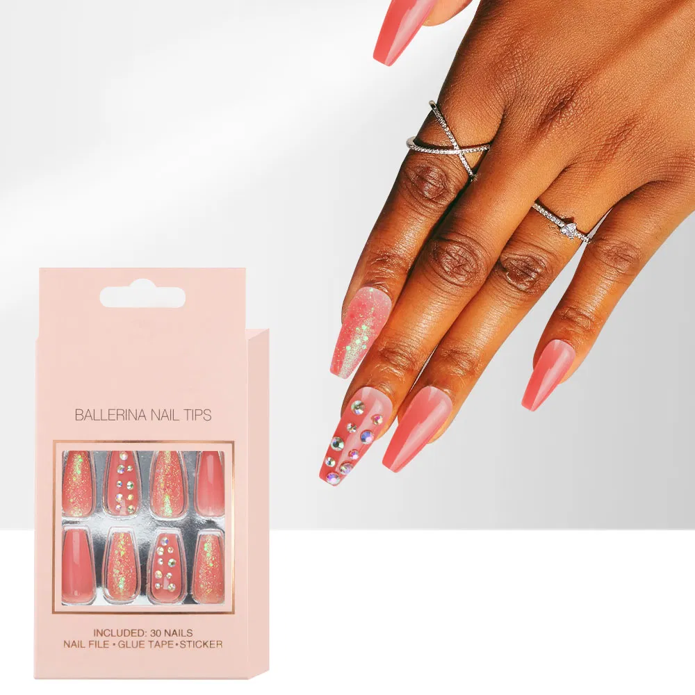 Wholesale Press on Nails, Full Cover Artificial Fingernails for Women Girl