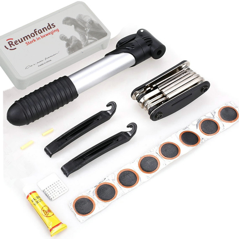 Bicycle Repair Kit Tire Repair Pump Wrench Set Outdoor Cycling Toolkit