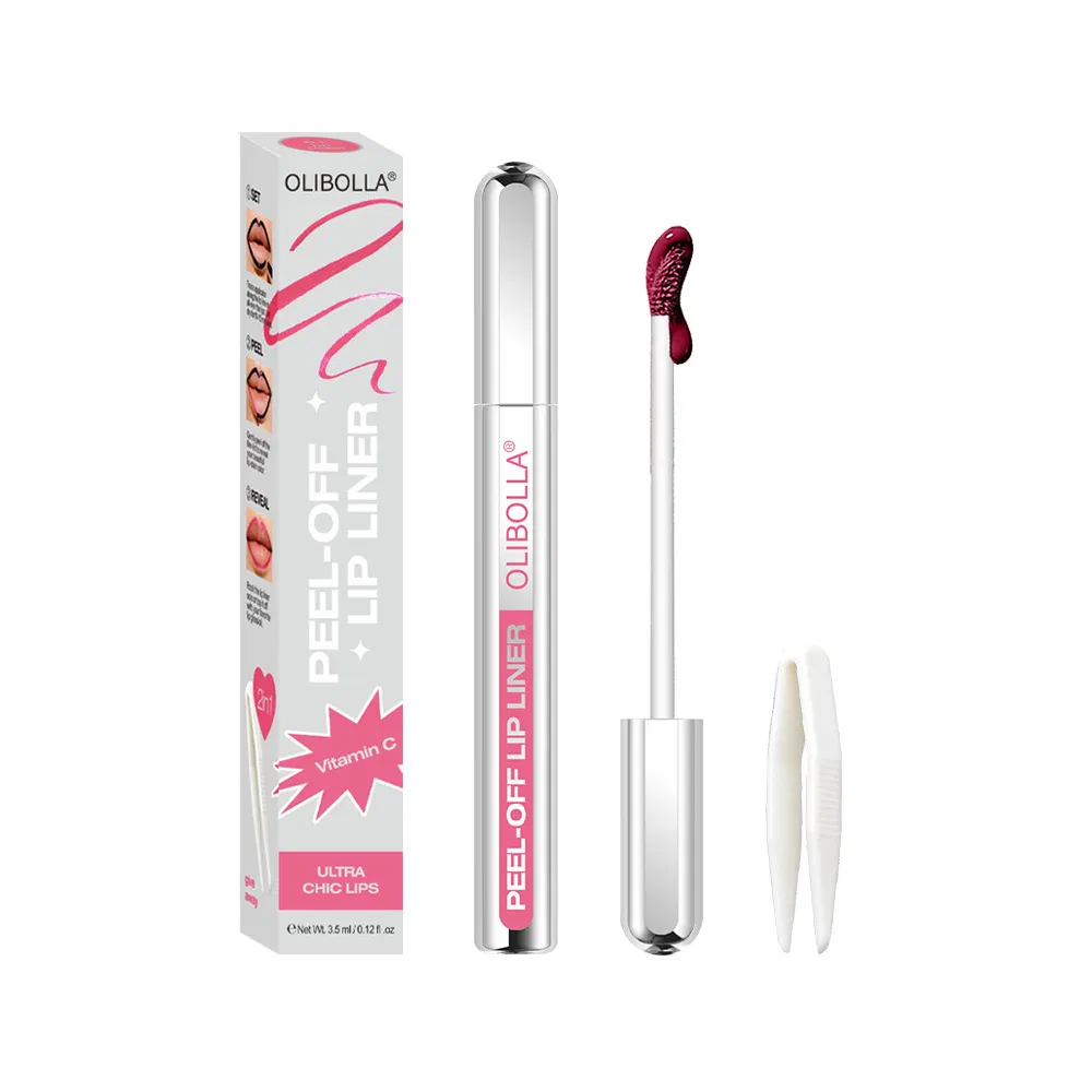 High Quality Waterproof Lip Liner Stain in Five Shades with Tweezers