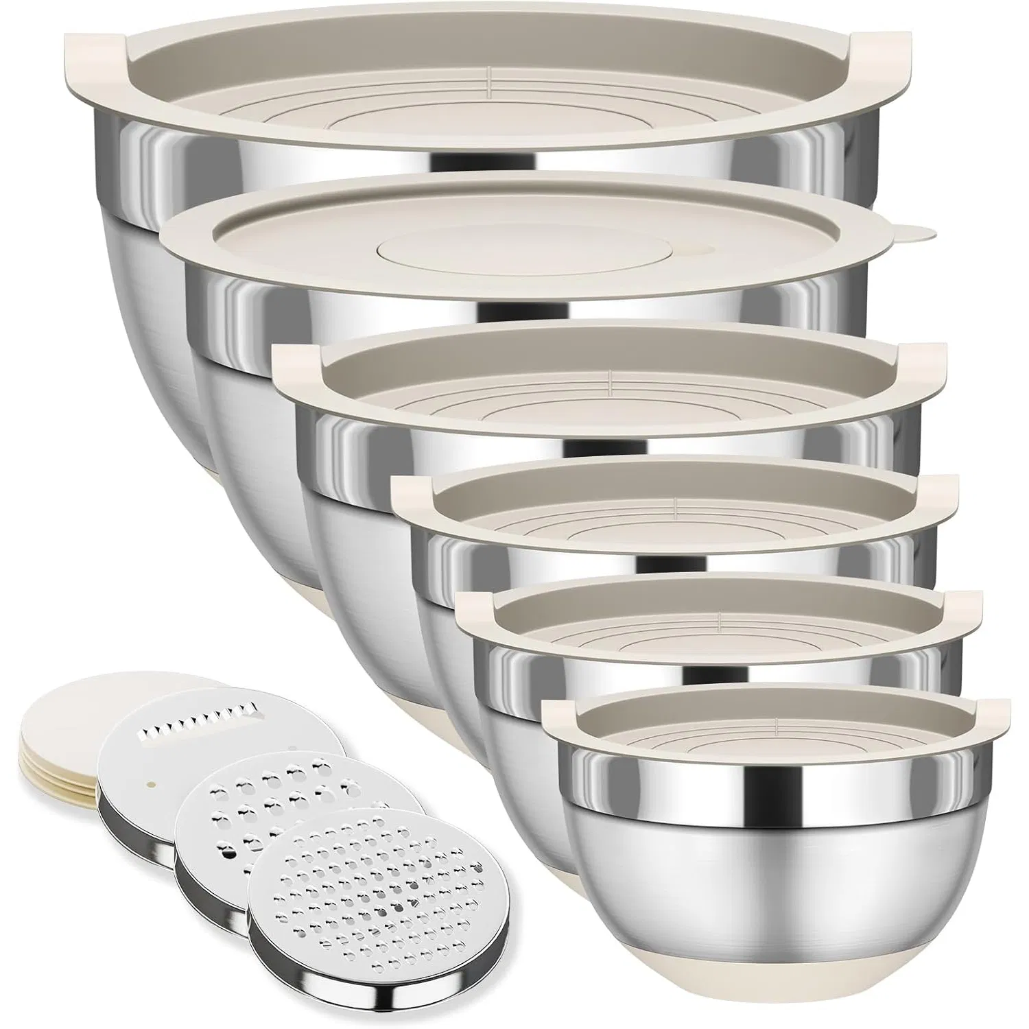 Stainless Steel Mixing Bowls with Lids