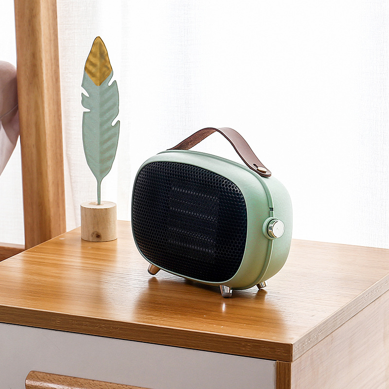Space Fan Heater Small PTC Ceramic Heater with Tip-Over and Overheat Protection