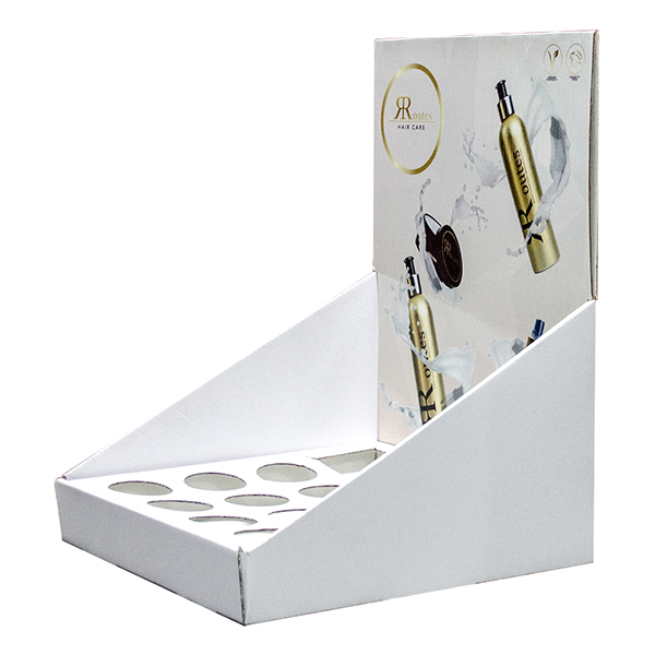 Fashionable Promotion Cosmetics Countertop Display, PDQ with Inserts for Makeup