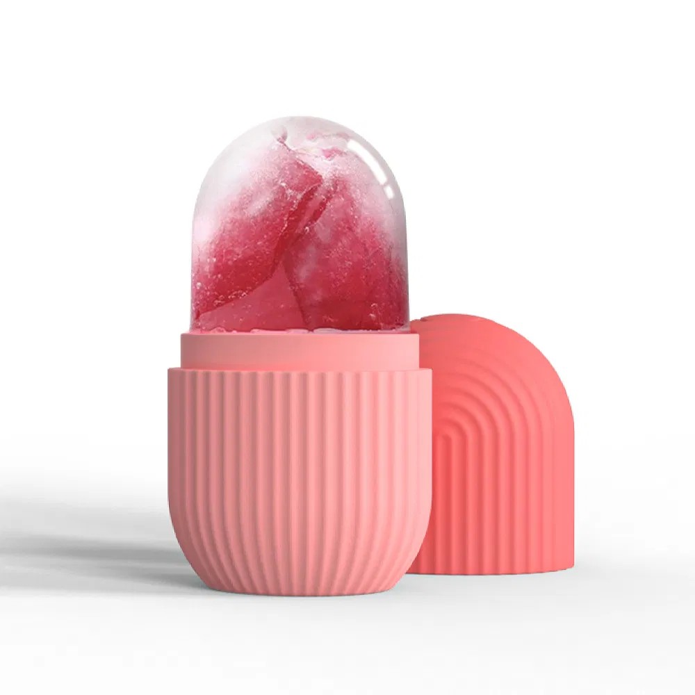 Cooling Glow Cube Mold Face Massager Silicone Facial Eye Neck Ice Massage Roller Globes