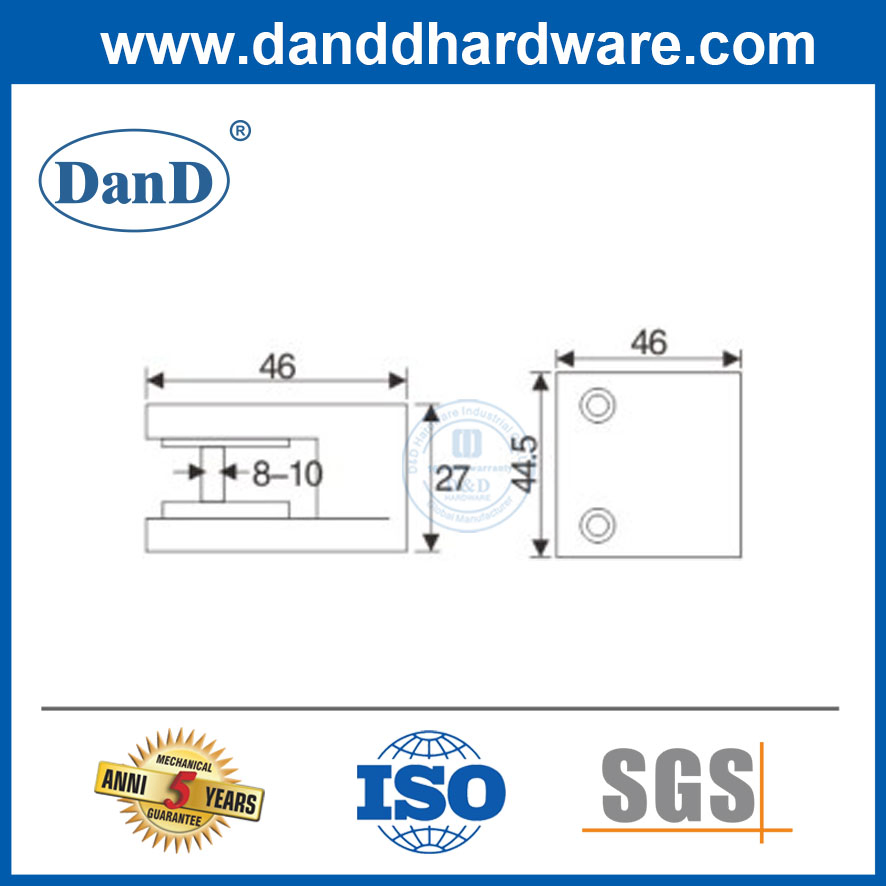 Glass Hardware Manufacturer Adjustable Single Point Fixing Glass Clamp Clip