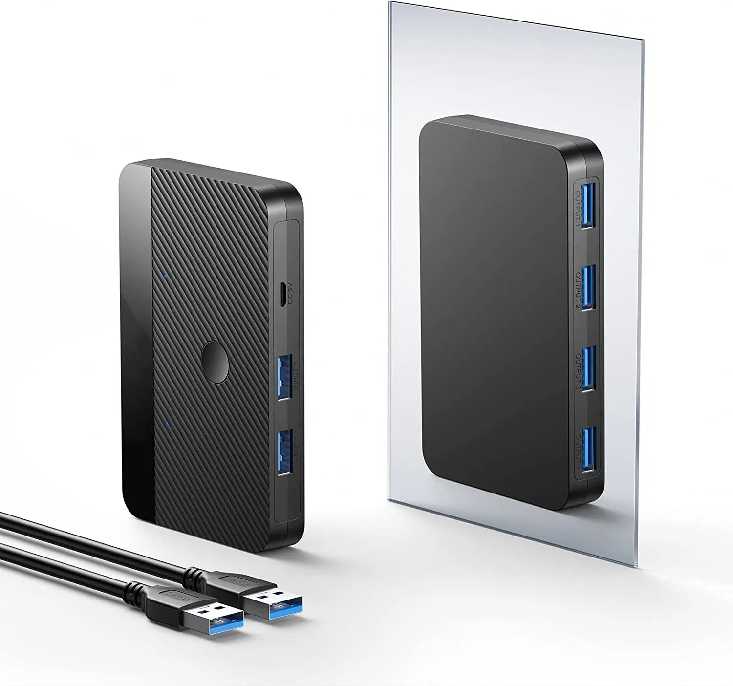 USB 2.0 удлинитель по витой паре CAT6 для клавиатуры и мыши, 50 м