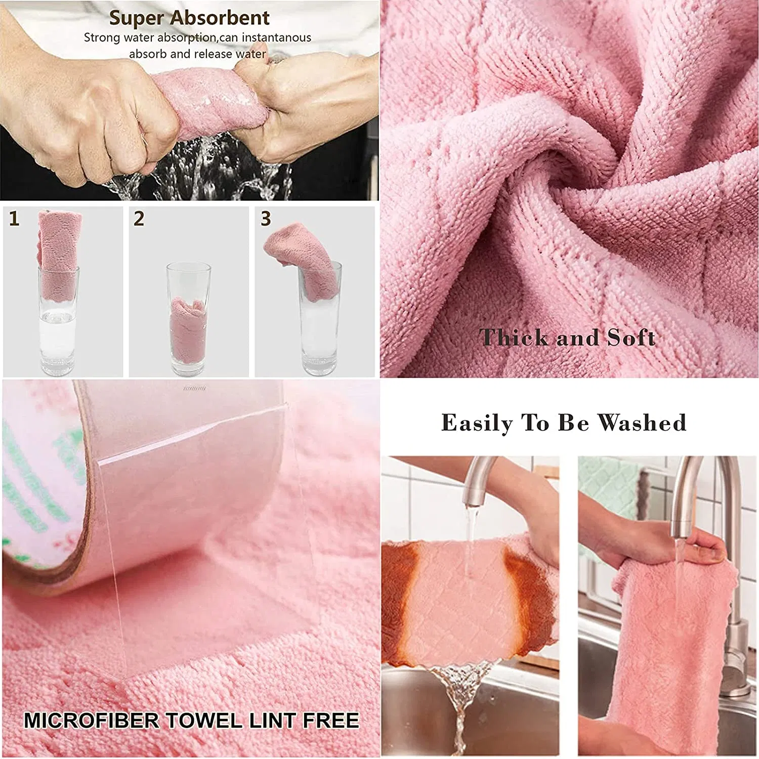 Manufacturer Customizes High-Quality Ultra-Fine Fiber Kitchen Cleaning Cloth Towels