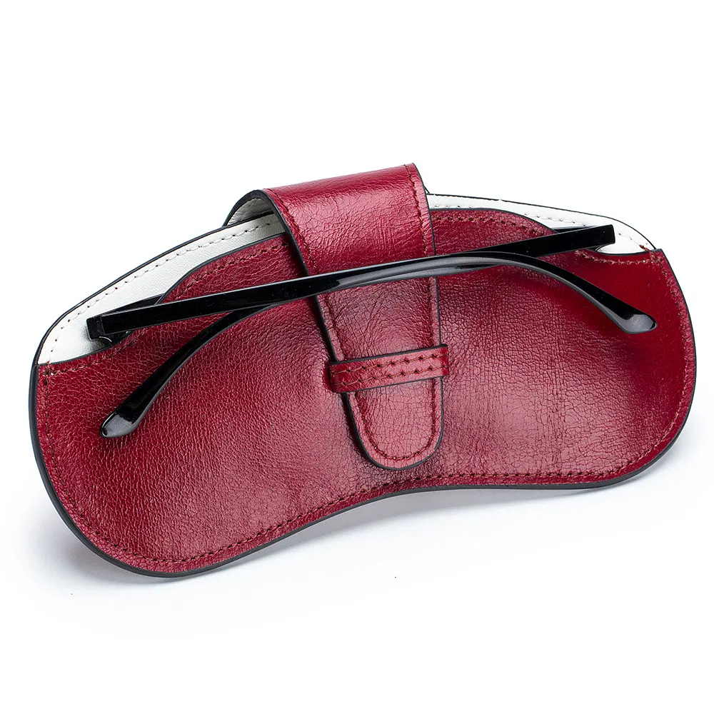 Eyeglasses Bag Fashion Sunglasses Pocket Genuine Leather Soft Glasses Pouch