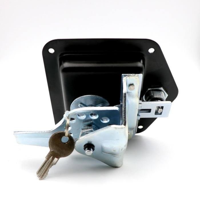 Stainless Steel Keyed Difference T Bar Car Box Gas Cabinet Latch Truck Lock