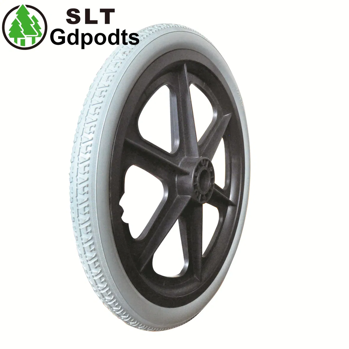 Wchr2201 22 Inch PU Foam Wheel Solid Polyurethane Wheelchair Rear Wheel