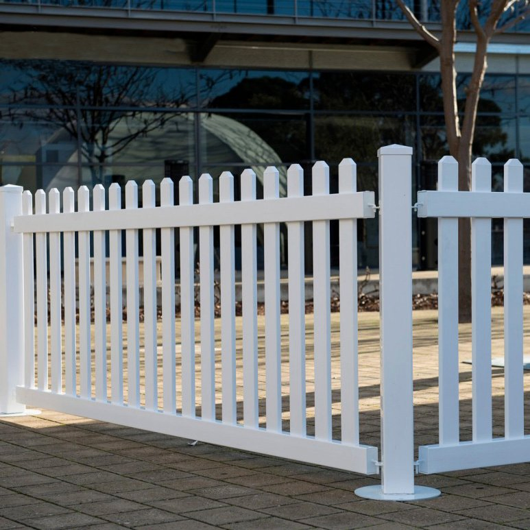 Hot Sale High Quality White Plastic PVC Vinyl Garden Parties Temporary Fence