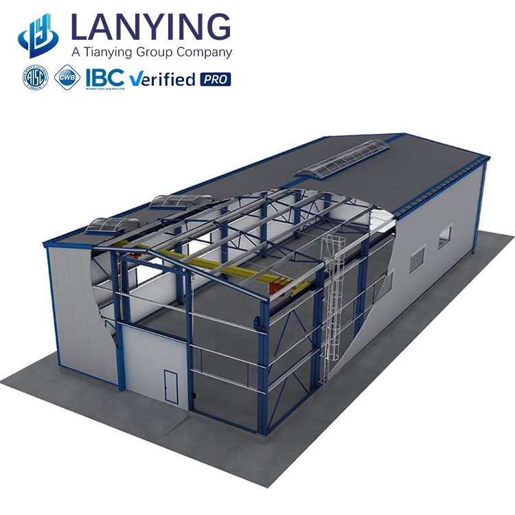 Large Span Fireproof Prefab Steel Structure Warehouse
