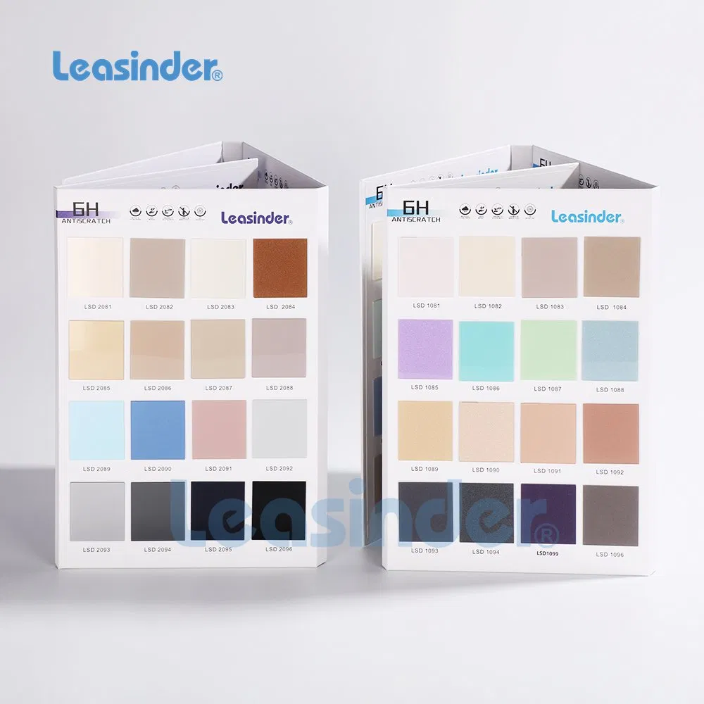 Leasinder High Quality China Factory 1220*2440mm Clear Pure High Glossy Matt Wood Marble Grain for Decoration 4X8FT Antiscratch Acrylic Laminate Sheet