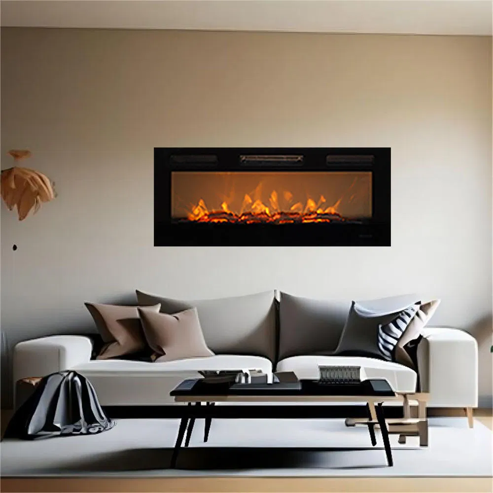 Commercial LED Indoor Decorative Mantel Heaters Fake Electric Fireplaces