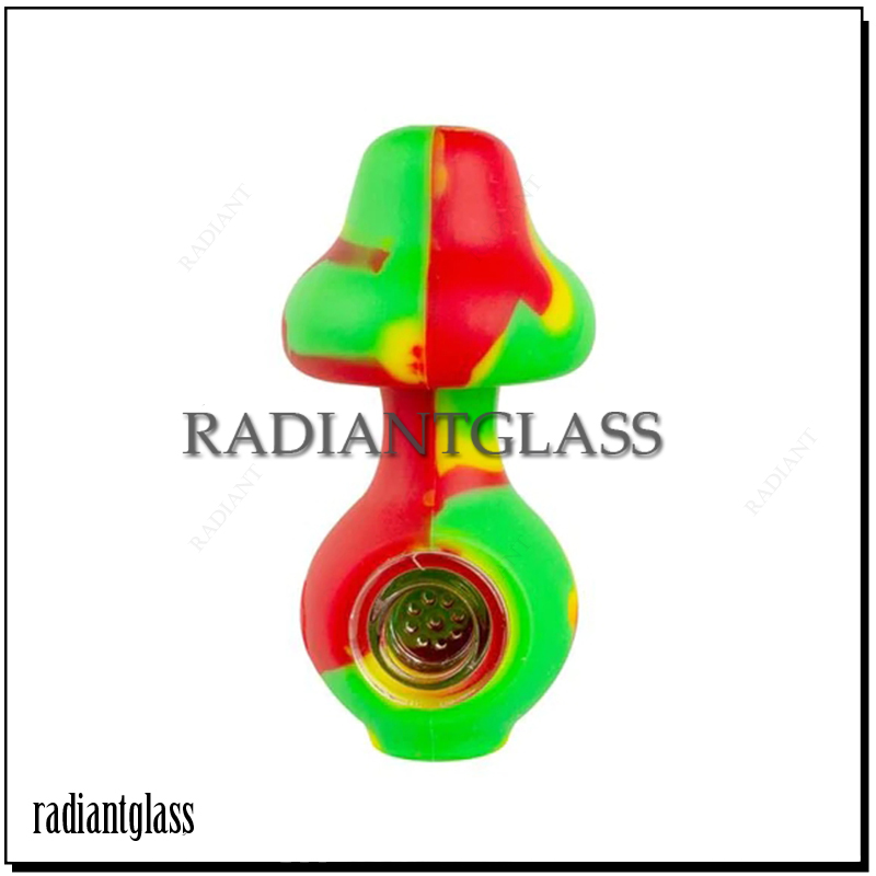 Silicone Mushroom Hand Pipe Smoking Pipes