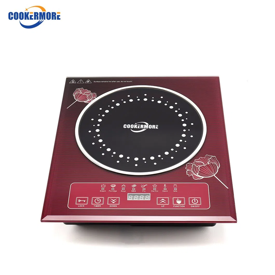 Matcha Color Electric Induction Hob 2200W Touch Control Cooktop Slim Induction Stove Single Induction Cooker