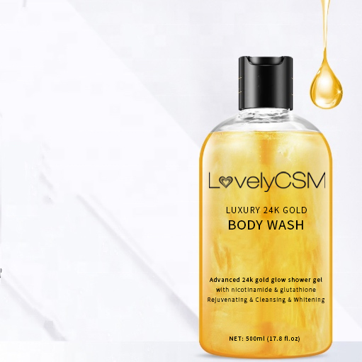 Aixin Cosmetics Body Care 24K Gold Body Wash, Bubble Bath for Shower, Boby Shampoo and Body Wash
