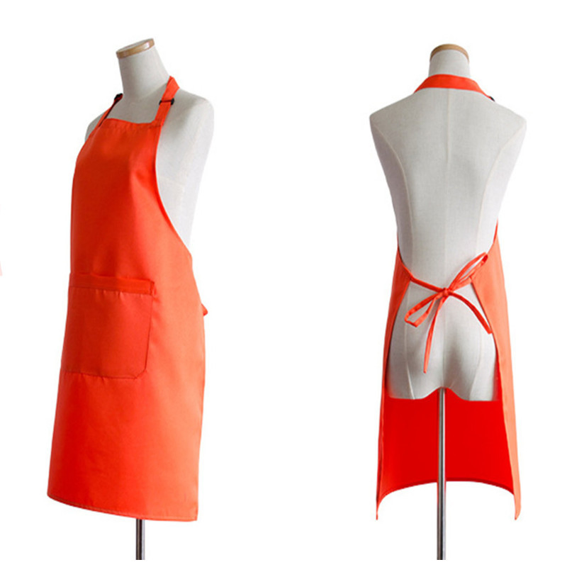 Cooking Aprons Blanks professional Waiters Kitchen 100% Cotton with Pocket Logo for Men Aprons Custom
