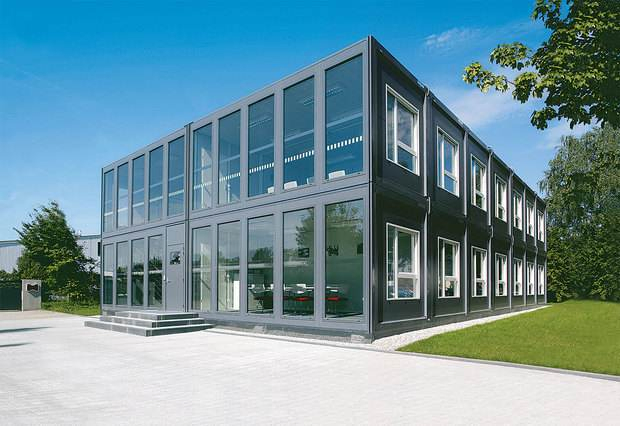Customized Steel Frame Office with Galvanized Coating and Fire Protection