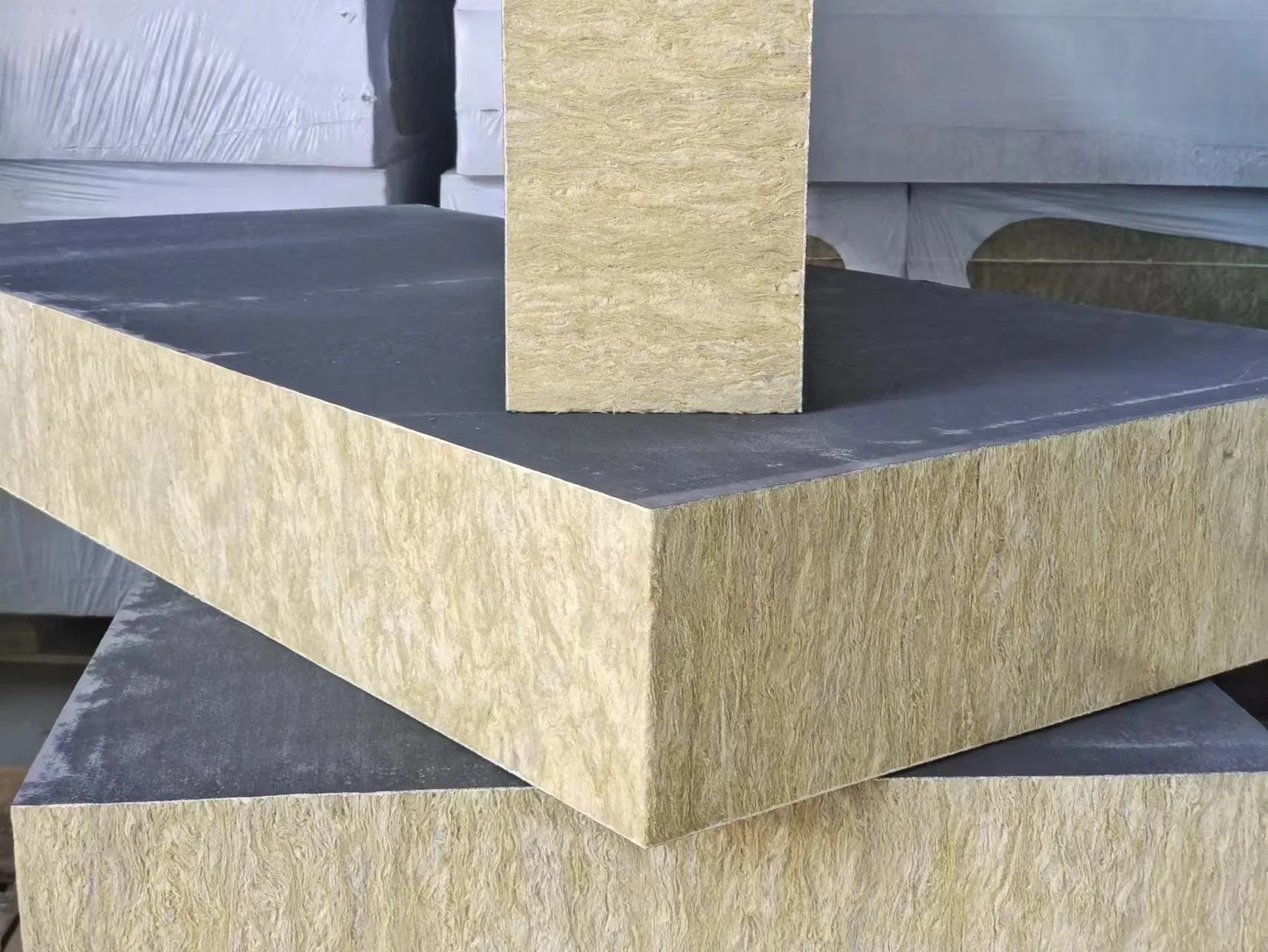 80K Composite Rock Wool Board Thermal Insulation