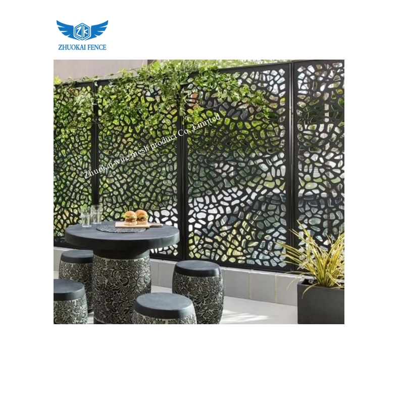 Simple Partition Living Room Fashionable Hollow Metal Hotel Office Decoration Screen