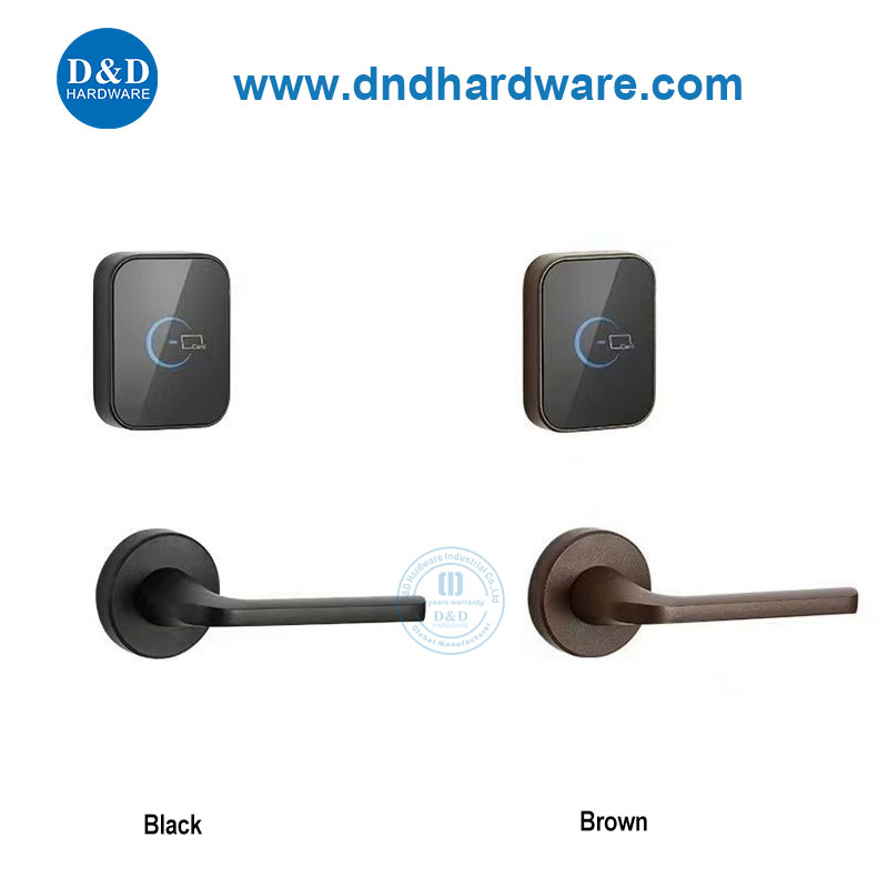 Casting Zinc Alloy Electronic Card Lever Handle Apartment Hotel Door Lock