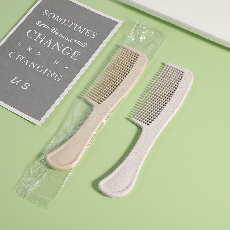 Cheap Personalized Biodegradable Wheat Straw Plastic Comb Anti Static Hair Comb