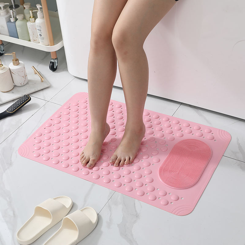 Bath Antislip Scentless PVC Foot Massage Scrubber Shower Floor Mat Non-Slip Bathroom Mat