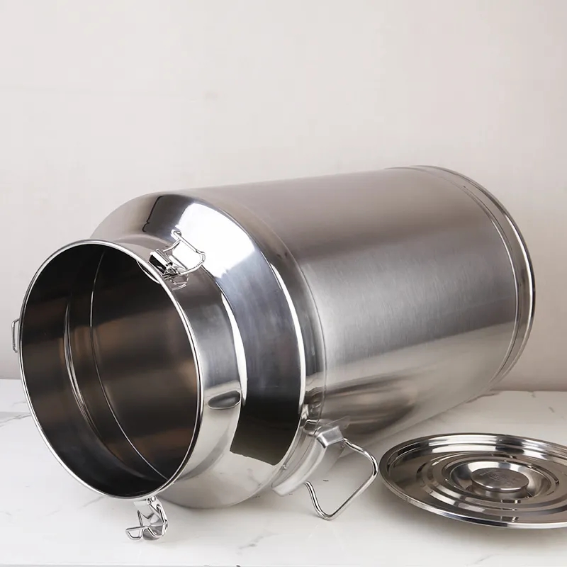 Round Barrel Stainless Steel 201 or Ss 304 316 Material Food Grade Milk Bucket