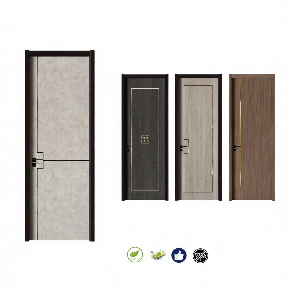 Влагостойкая межкомнатная дверь MDF с покрытием ПВХ