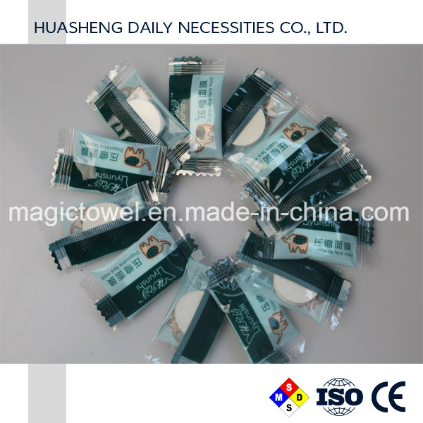 Non Woven 100%Cotton Fabric Magic Compressed Face Mask Sheet