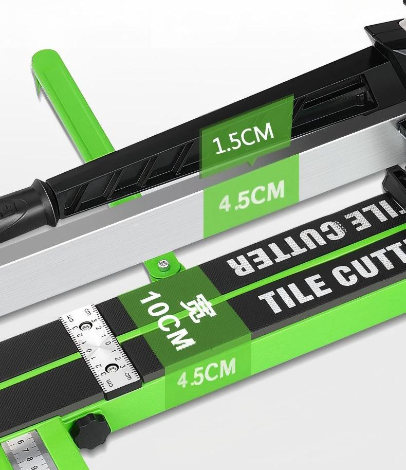 1200mm/800mm Manual Tile Cutter Adjustable Guide Upgraded Triangular Backstop Triangular Tile Cutting Secure Fixation