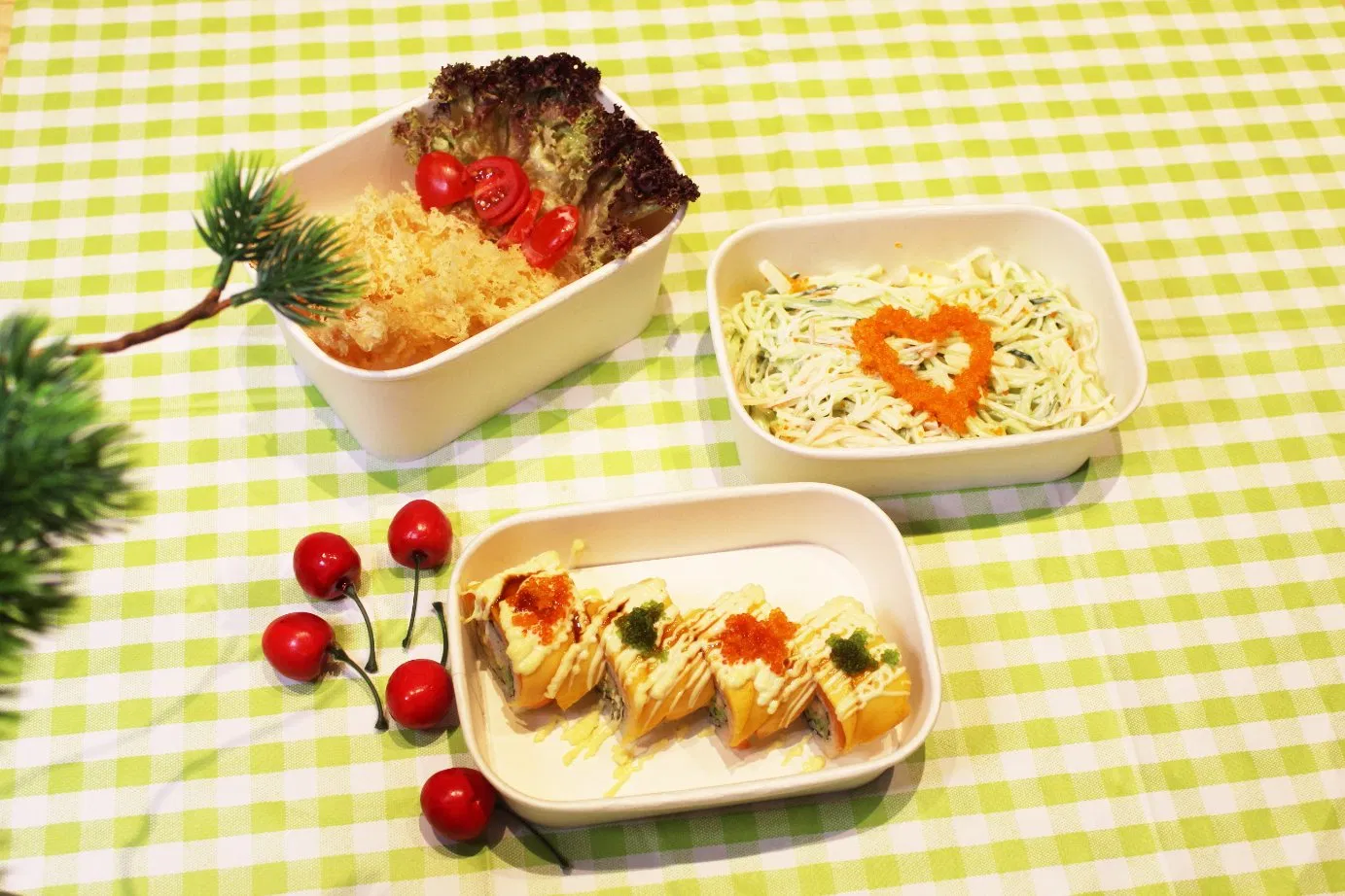 Kraft Super Bowl for Premium Plastic Free Custom Printed Paper Fast Disposable Food Takeaway Box