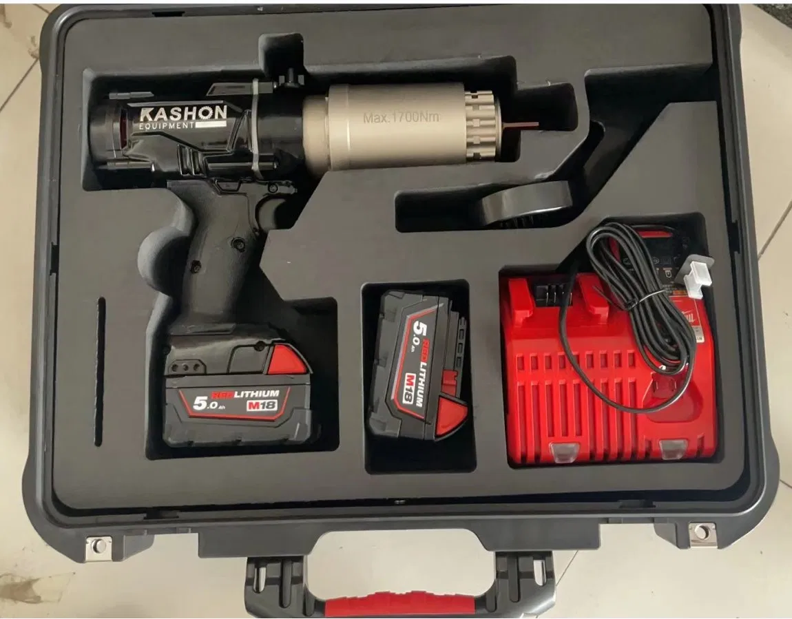 Ksbew-15 Cordless Truck Tire Repair 1500nm High Torque Power Wrench Multifunction Brushless Electric Torque Wrench Power Toolbox