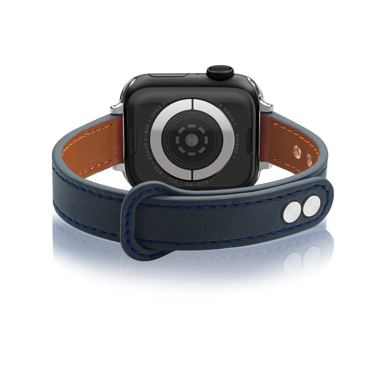 Slim Leather Wristband Compatible with iWatch Ultra Se Series