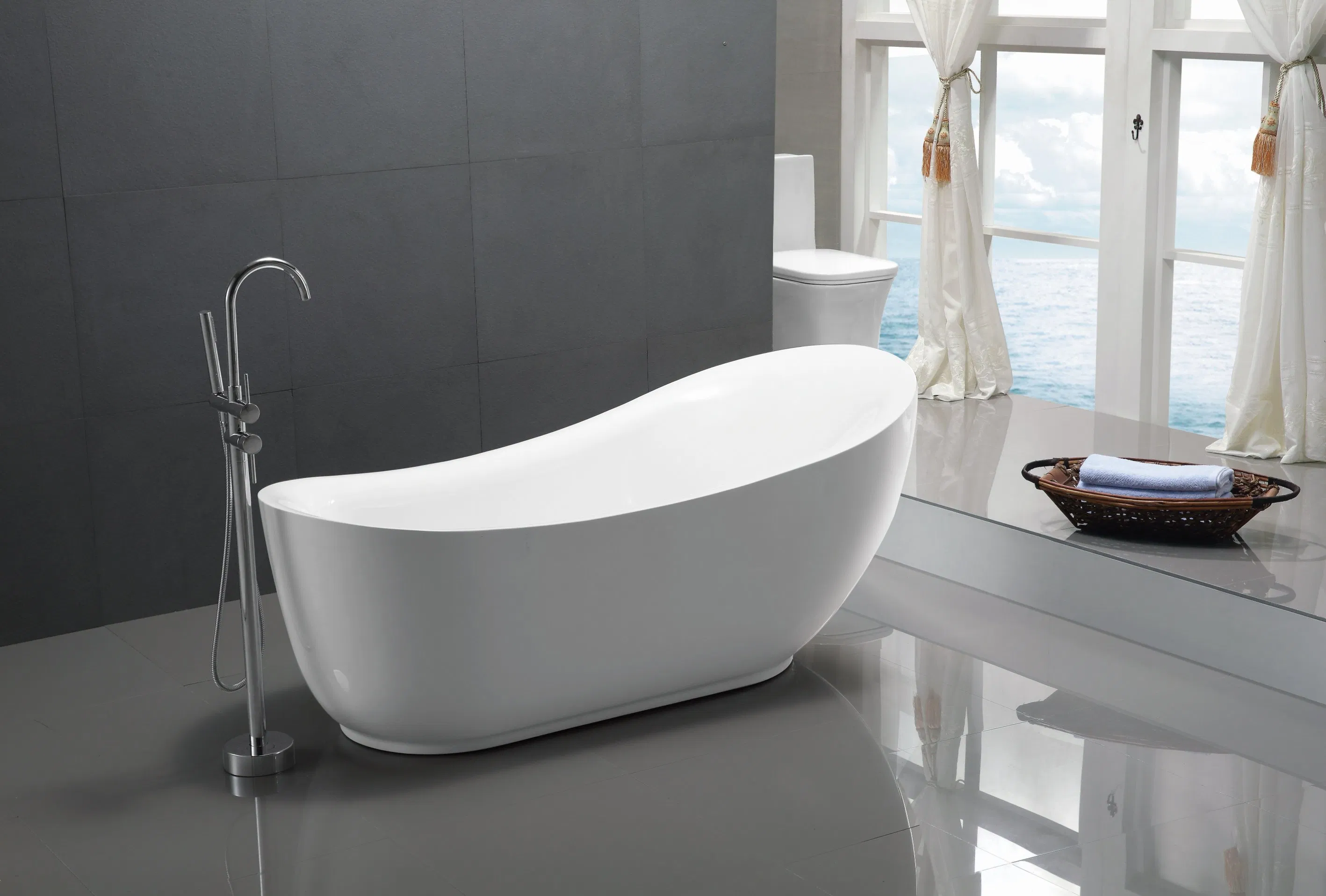 China Acrylic Hotel / Home Bathroom Tub Freestanding Bathtub Supplier for Wholesale