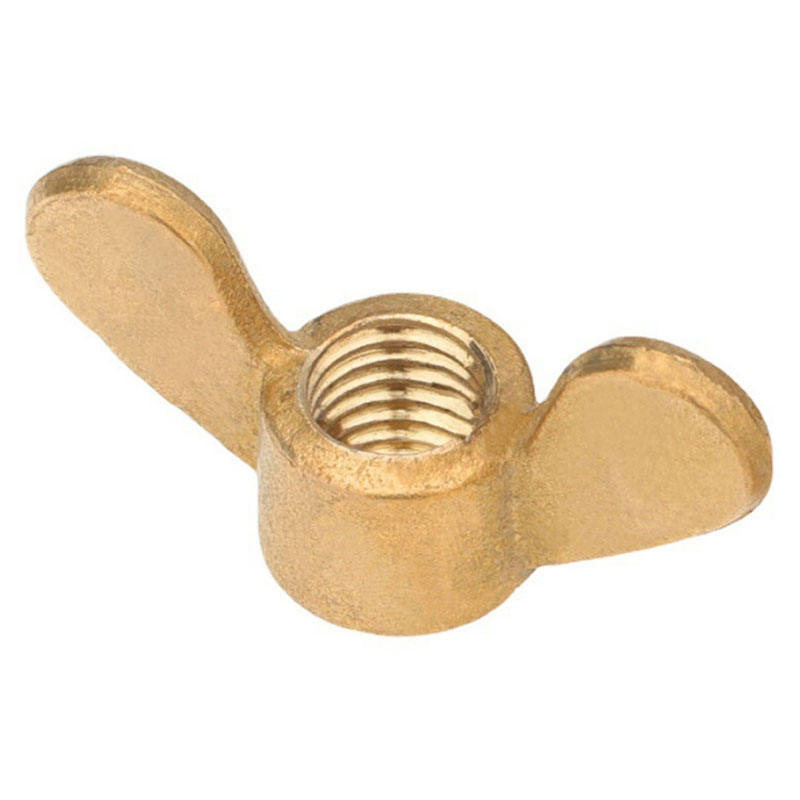 M6 M8 M10 M12 M20 Brass Butterfly Wing Nuts Fasteners Wing Nuts Rounded Wings