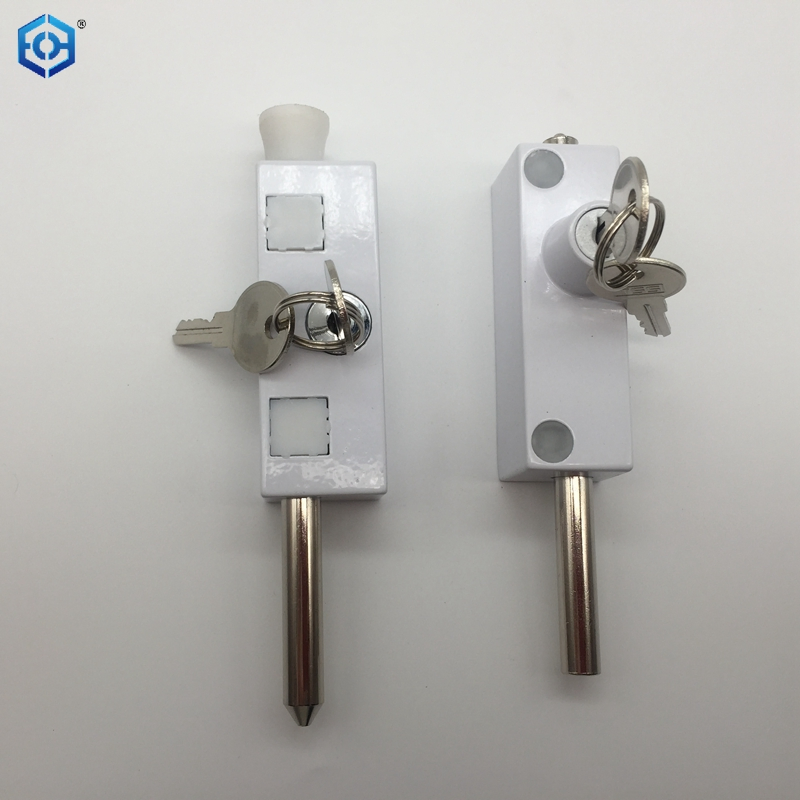 Multi-Purpose White Sliding Patio Door Keyed with Bolt Lock