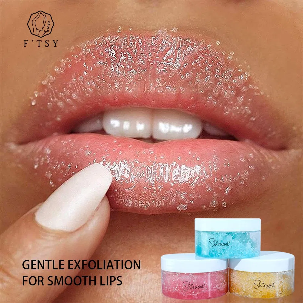 Wholesale High Quality Herbal Exfoliating Strawberry Blueberry Sugar Gentle Cleansing Fruit Lip Scrub