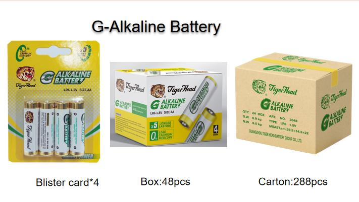 Батарейка щелочная AA Tiger Head LR6, 1.5В
