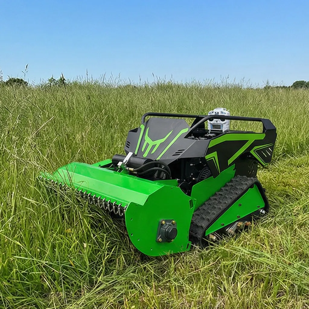 Гусеничная газонокосилка с дистанционным управлением