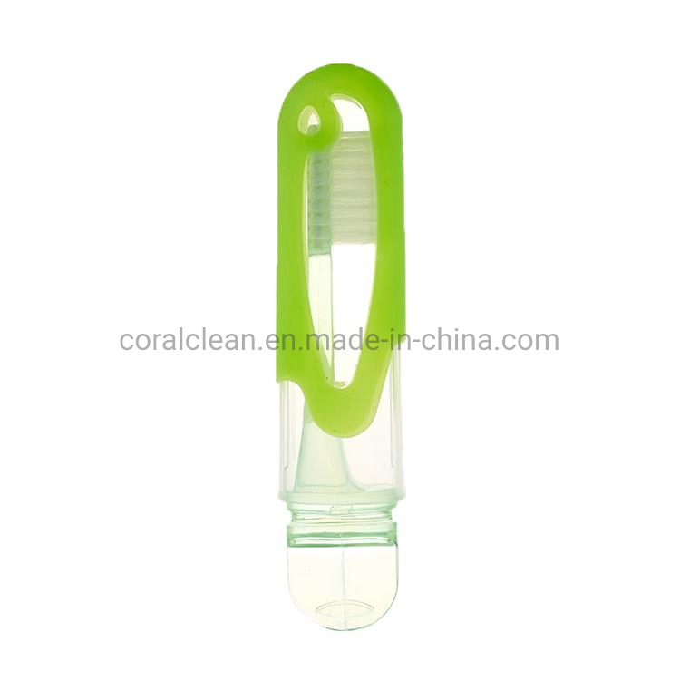 Wholesale Customized Logo Adult Tooth Brush Foldable Pocket Travel Toothbrush