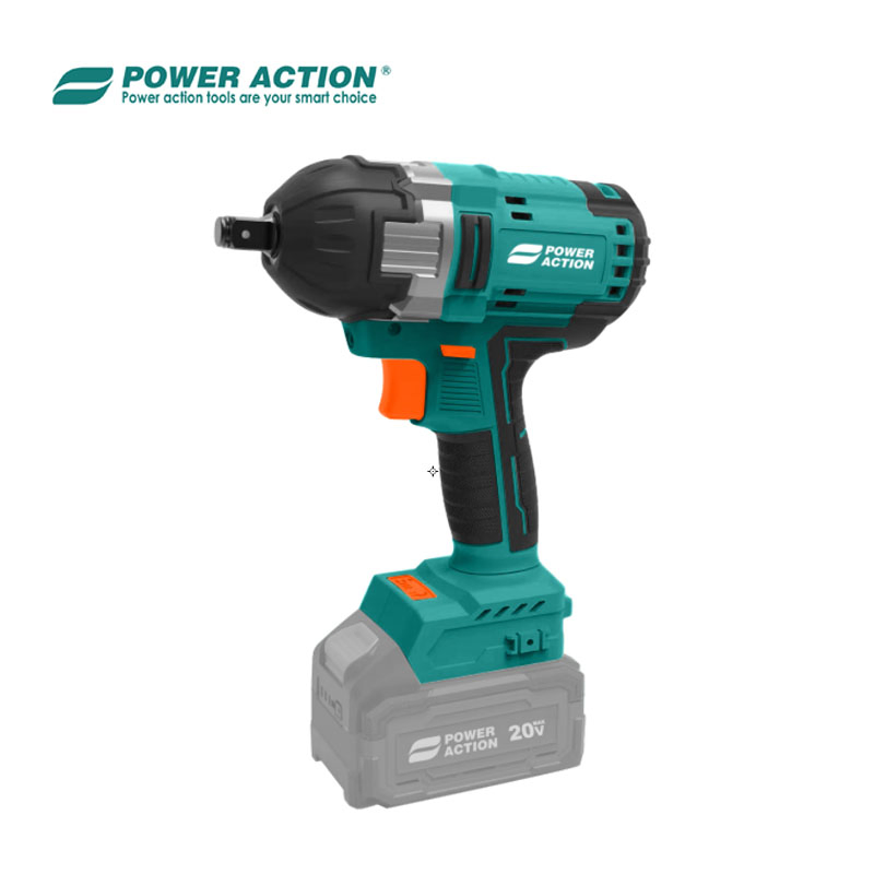 Power Action 20V Brushless Electric Cordless Impact Adjustable Torque Wrench with 500nm