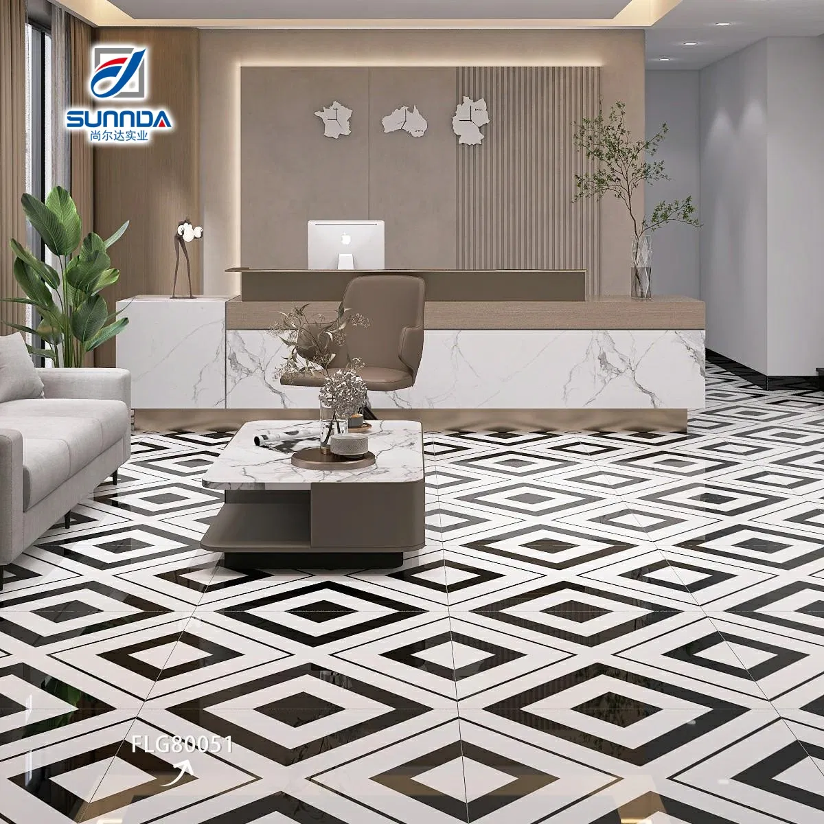 Foshan China Flower Art Designs Ceramic Wall and Floor Tile Kitchen and Bathroom Decoration