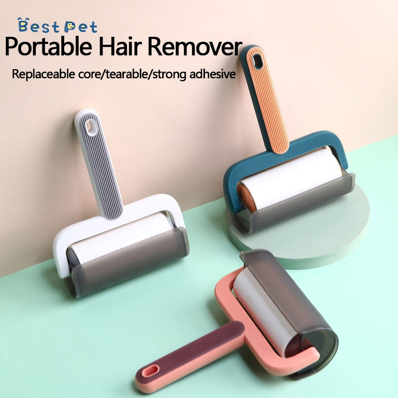 Sticky Paper Hair Remover Roller Hair Remover Can Tear Clothes Dust Removal Paper Hair Removal Brush Replacement Core Strong Sticky Efficient Cleaning