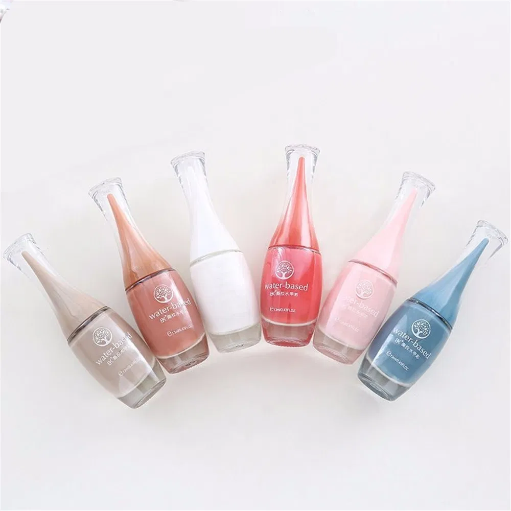 Water-Based Peelable Nail Polish, Unscented Quick-Drying Caramel Pumpkin Color Matcha Green Peel-off Nail Polish