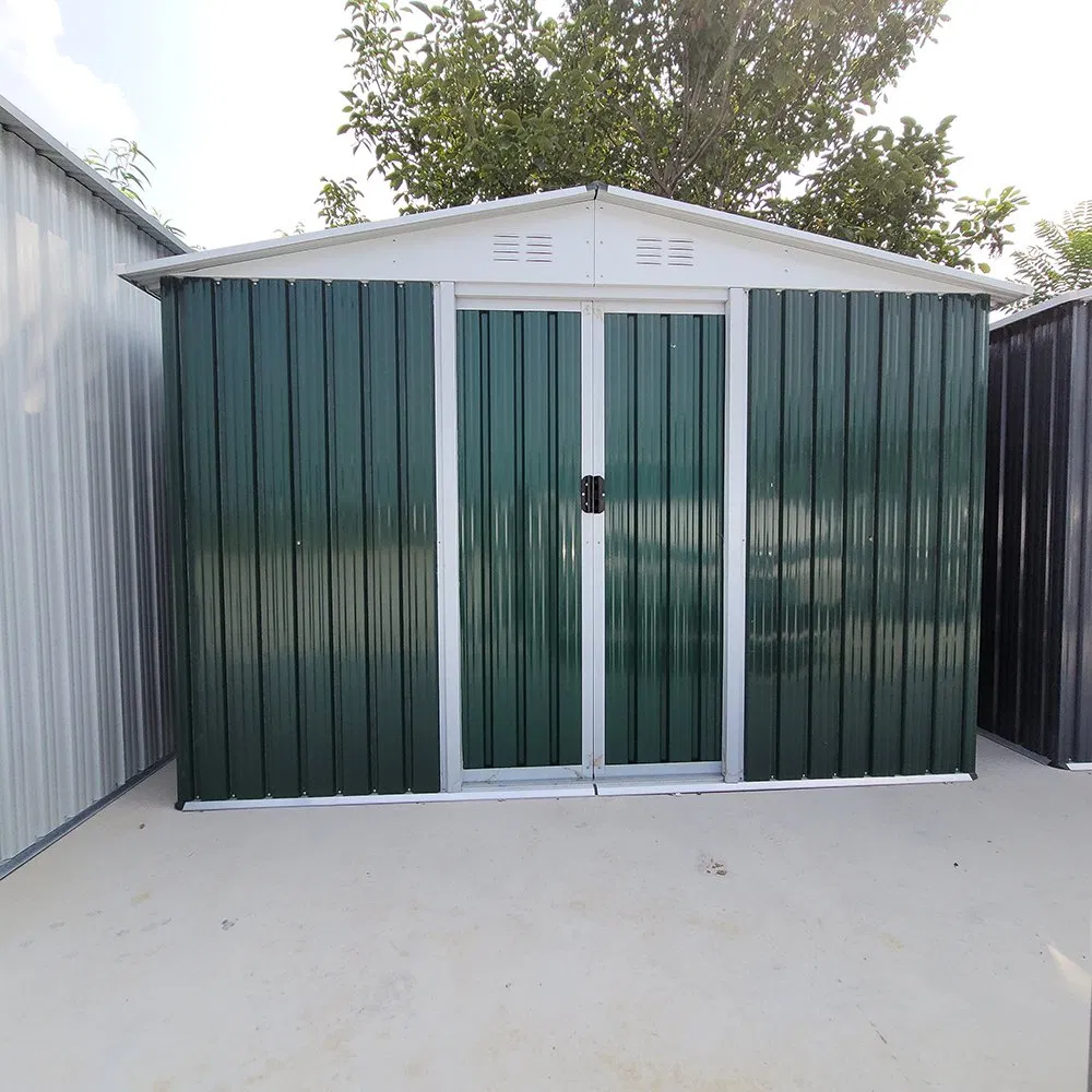 Outdoor Storage Galvanized Steel House Portable Mobile Metal Garden Shed