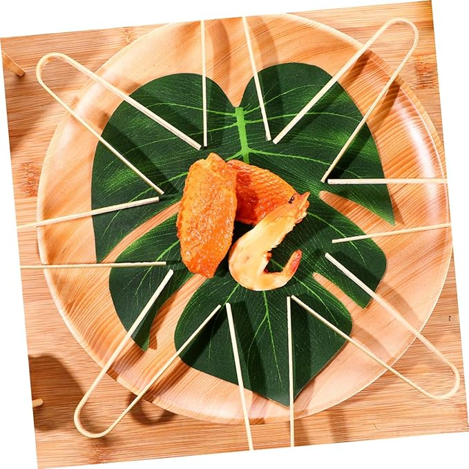 Kitchen Appliance Eco-Friendly Food Grade V Shape Natural Bamboo Kitchen Tongs Clip