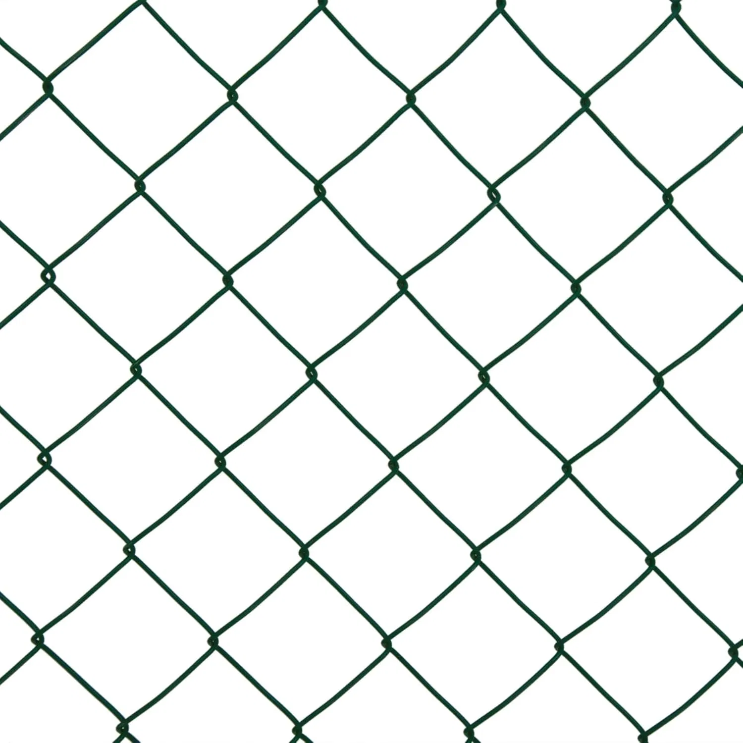 Galvanized Steel PVC Chain Link Wire Temporary Fence 2mx15m Roll Mesh
