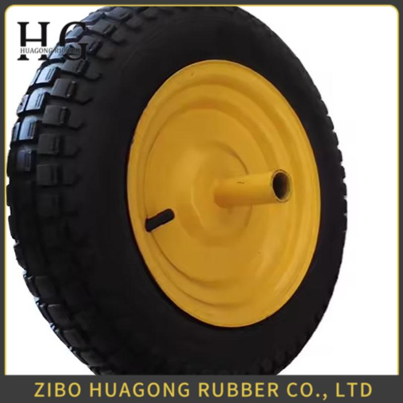 Size Can Be Customized High Quality Workshop Forlift Pallet Truck Rubber Wheel 3.50-8 with Bearing 6205zz