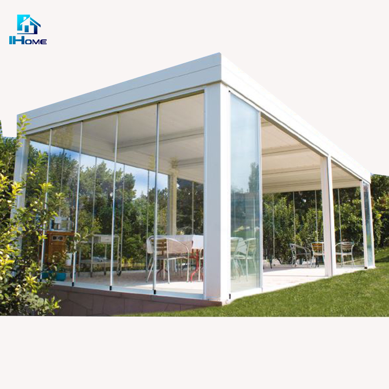 Outdoor Gazebo Garden Pergola Aluminium Retractable Pergola Roof System